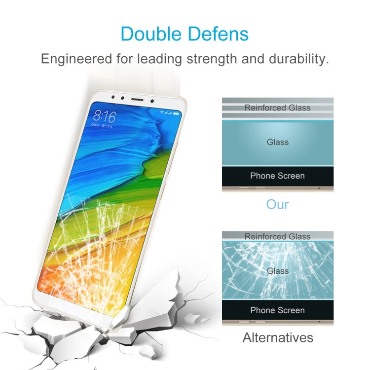 100 PCS for Xiaomi Redmi 5 0.26mm 9H Surface Hardness 2.5D Explosion-proof Tempered Glass Screen Film