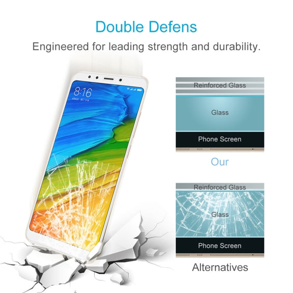 100 PCS for Xiaomi Redmi 5 0.26mm 9H Surface Hardness 2.5D Explosion-proof Tempered Glass Screen Film