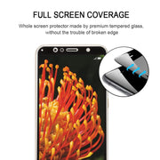 0.26mm 9H 2.5D Anti-scratch Silk-screen Tempered Glass Full Screen Film for Huawei Y6 (2018) (Black)