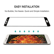 0.26mm 9H 2.5D Anti-scratch Silk-screen Tempered Glass Full Screen Film for Huawei Y6 (2018) (Black)