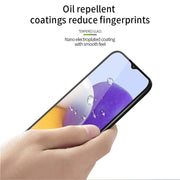 For Samsung Galaxy A22 4G PINWUYO 9H 3D Curved Full Screen Explosion-proof Tempered Glass Film(Black) (Black)