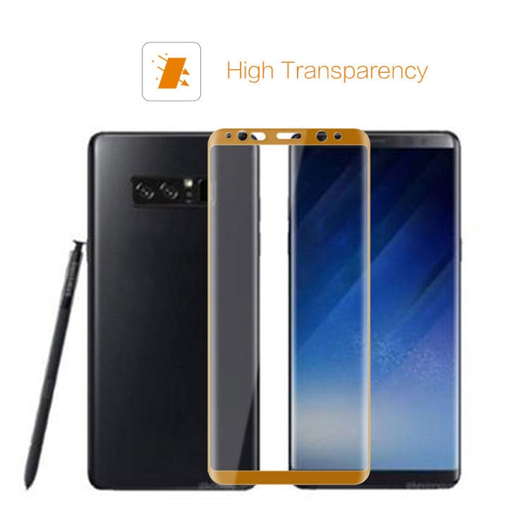 mocolo Full Glue 0.33mm 9H 3D Round Edge Tempered Glass Film for Galaxy Note8 (Black)