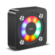 A9 Portable Bluetooth Stereo Speaker with Built-in MIC & Light, Support Hands-free Calls & TF Card & AUX IN, Bluetooth Distance: 10m(Black) - Desktop Speaker by PMC TechLife | Online Shopping South Africa | PMC TechLife
