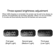AEC BT501 Bluetooth 5.0 Mini Speaker with LED & Alarm Clock & Clock & Mirror, Support 32G TF Card(Red)