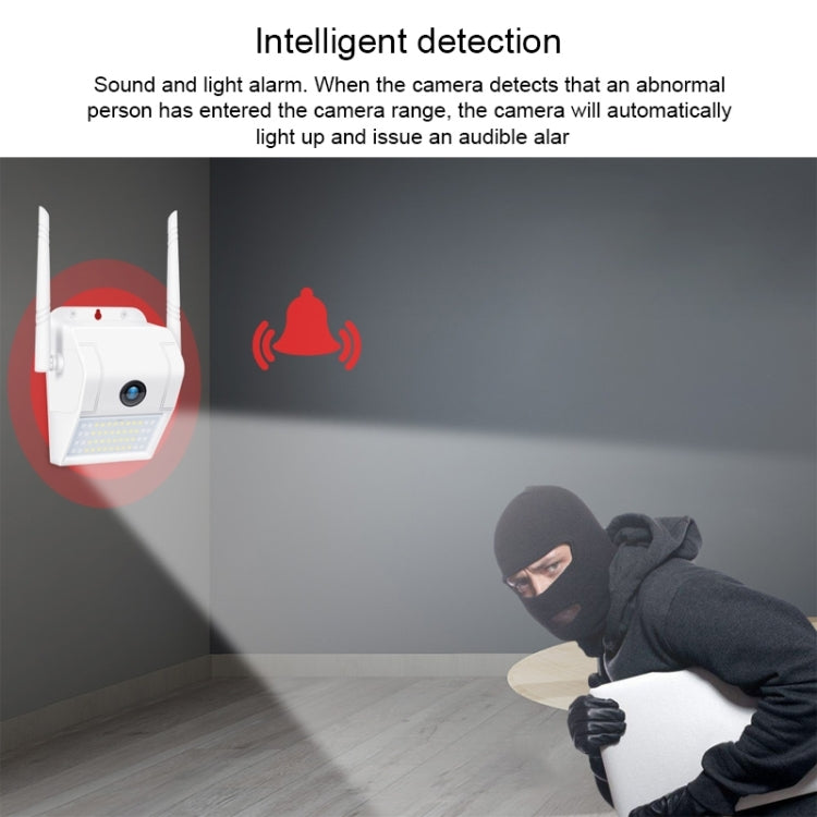 DP11 2 Megapixel IP66 Water-resistant Wall Light Wireless IP Camera, Support Multiple Night Vision & Mobile Phone Remote Monitoring & Voice Intercom & Motion Detection / Alarm & 128GB Memory Card