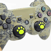 4 PCS Cute Cat Paw Silicone Protective Cover for PS4 / PS3 / PS2 / XBOX360 / XBOXONE / WIIU Gamepad Joystick(White)