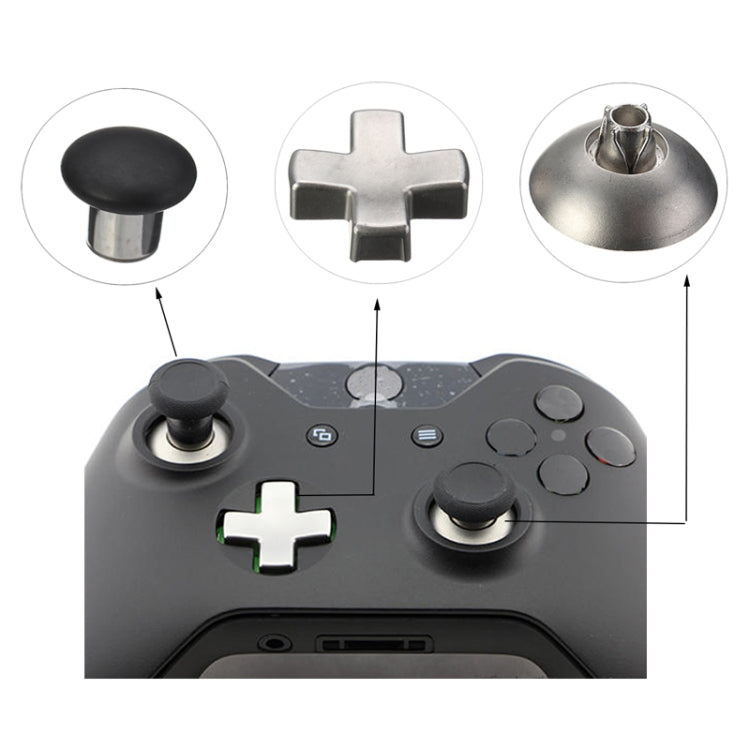 18 PCS Game Controller Handle Key Replacement Accessories for Xbox One ELITE(Blue)