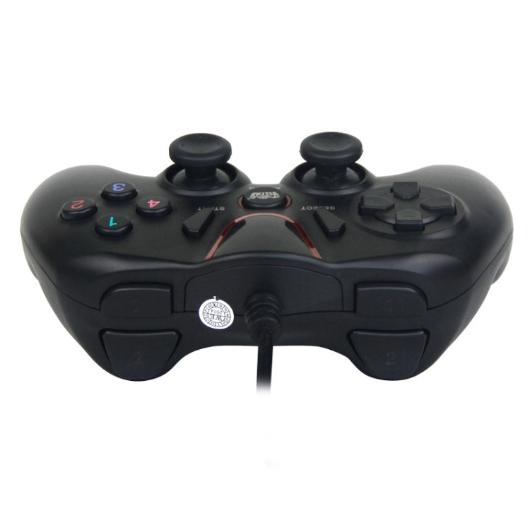 Wired Game Controller Gamepad Handle for PS3 / Compute(Black)