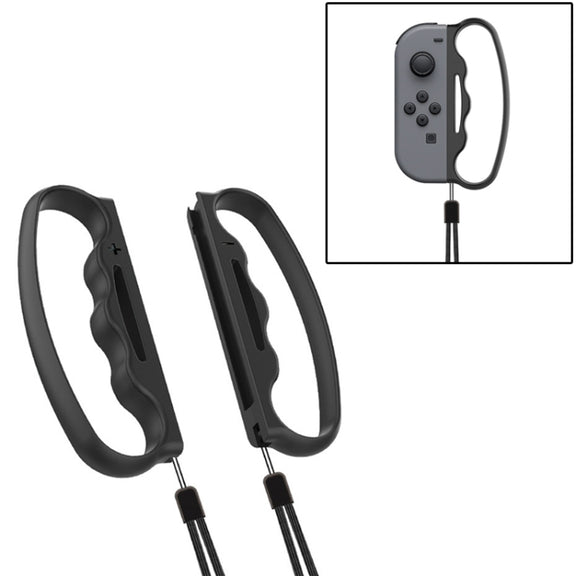 iPlay Small Handle Boxing Grip Gamepad Grip with Strap for Switch Joy-Con(Black)