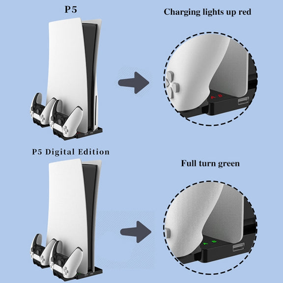 iplay HBP-269 For PS5 De / UHD Charging Stand Vertical Base Holder With Handle Charger
