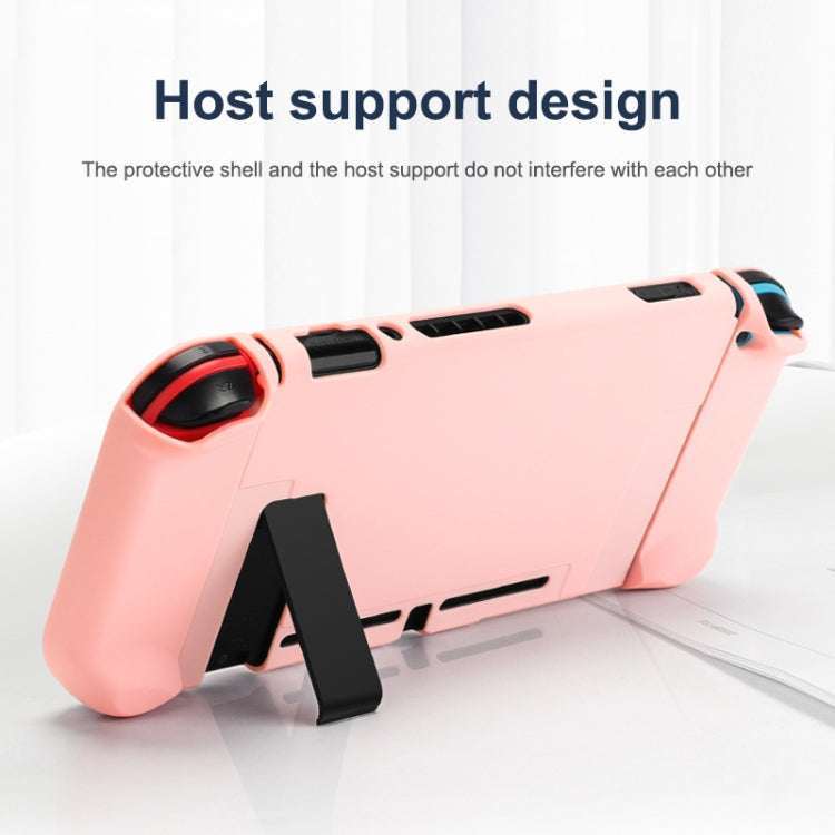 For Nintendo Switch Pure Color Shockproof TPU Case(Yellowish-brown)