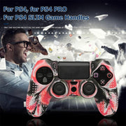 Non-slip Silicone Protective Case for Sony PS4(Red)