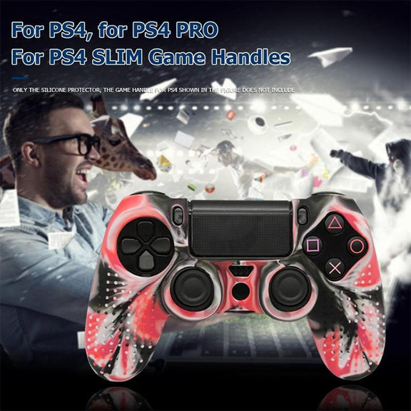 Non-slip Silicone Protective Case for Sony PS4(White)