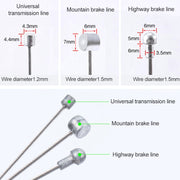 7 in 1 Universal PVC Bicycle Variable Speed Cable Tube Set(Blue)