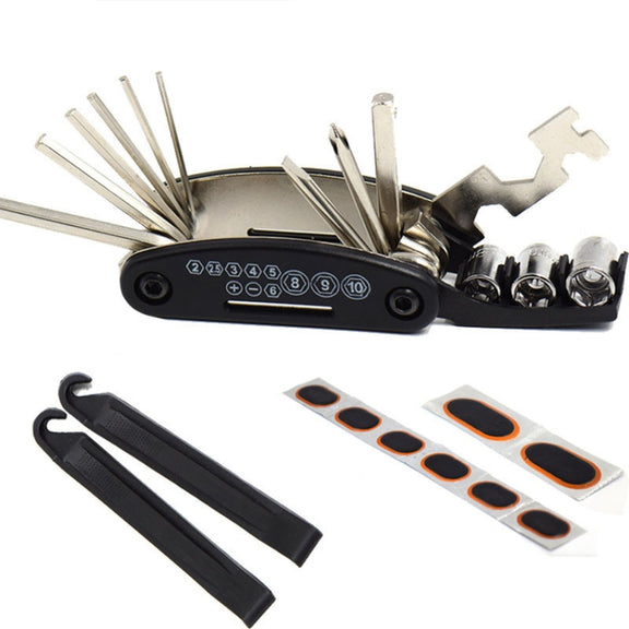 Bicycle Repair Tools Bike Tire Kit Bicycle Pump Puncture Repair Tool Bag