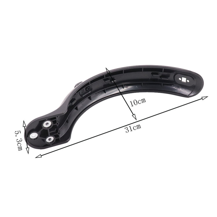 For Xiaomi Mijia M365 Electric Scooter Accessories Rear Wheel Fender with Hook(Black)