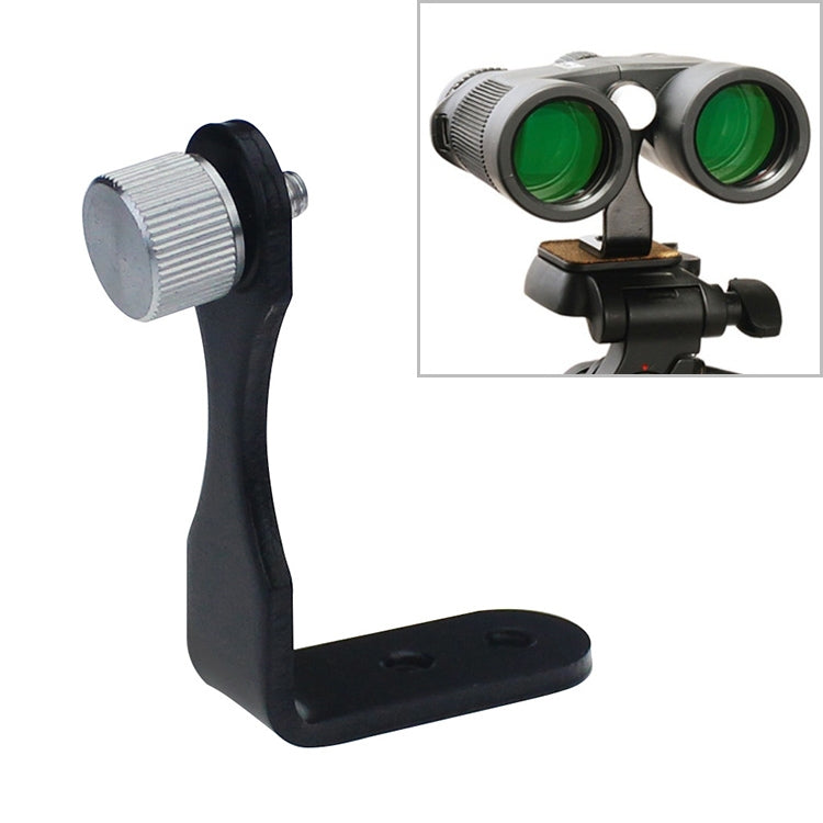 Datyson 5P0008 Telescope Tripod Connector All Metal L-shaped Adapter Adapter Bracket(Black)
