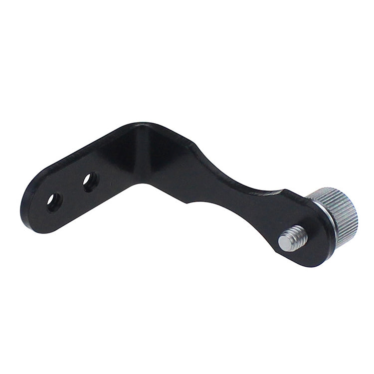 Datyson 5P0008 Telescope Tripod Connector All Metal L-shaped Adapter Adapter Bracket(Black)