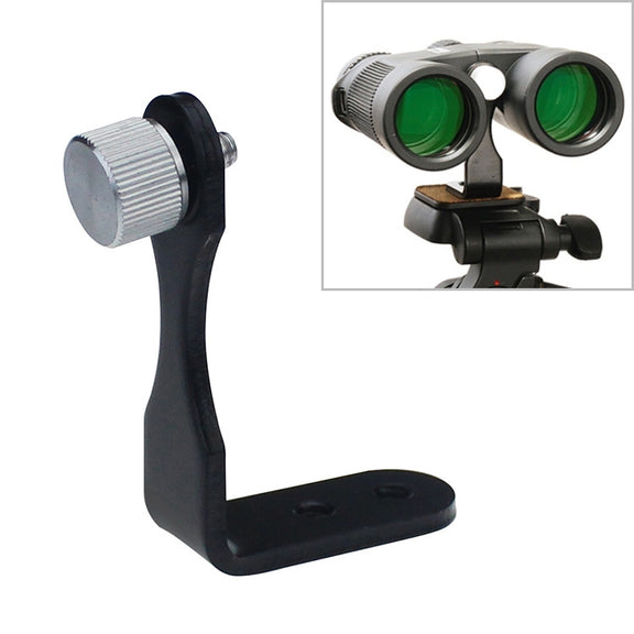 Datyson 5P0008 Telescope Tripod Connector All Metal L-shaped Adapter Adapter Bracket(Black)
