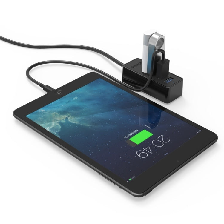 ORICO W5P-U3-30 4-Port USB 3.0 Desktop HUB with 30cm Micro USB Cable Power Supply(Black)