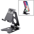 ROOSTAND R2 Aluminum Alloy Mobile Desktop Tablet Bracket Double Folding Lazy Artifact, Size: 6.4x7x9cm(Black) - Desktop Holder by PMC TechLife | Online Shopping South Africa | PMC TechLife