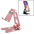 ROOSTAND R2 Aluminum Alloy Mobile Desktop Tablet Bracket Double Folding Lazy Artifact, Size: 6.4x7x9cm(Rose Gold) - Desktop Holder by PMC TechLife | Online Shopping South Africa | PMC TechLife
