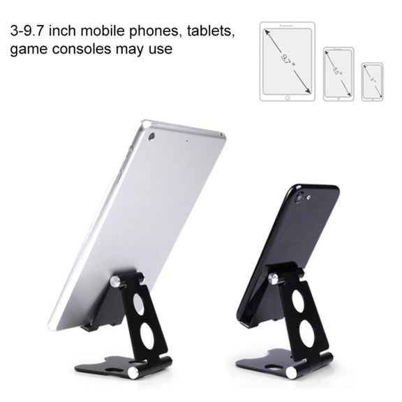 ROOSTAND R2 Aluminum Alloy Mobile Desktop Tablet Bracket Double Folding Lazy Artifact, Size: 6.4x7x9cm(Rose Gold)