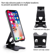 ROOSTAND R2 Aluminum Alloy Mobile Desktop Tablet Bracket Double Folding Lazy Artifact, Size: 6.4x7x9cm(Silver)