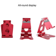 ROOSTAND R2 Aluminum Alloy Mobile Desktop Tablet Bracket Double Folding Lazy Artifact, Size: 6.4x7x9cm(Silver)