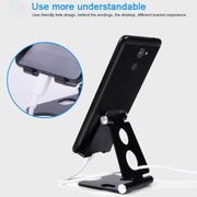 ROOSTAND R2 Aluminum Alloy Mobile Desktop Tablet Bracket Double Folding Lazy Artifact, Size: 6.4x7x9cm(Silver)