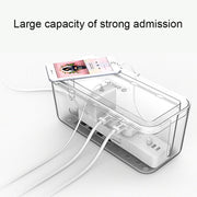 ORICO CMB-18 Separating Design ABS Electrical Socket Storage Box Power Cable Manager Case with Phone / Tablet Holder for Desk, Living Room, Office, Bedroom