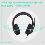 SADES AH-38 3.5mm Plug Wire-controlled E-sports Gaming Headset with Retractable Microphone, Cable Length: 2m(Black Silver)