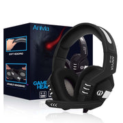 SADES AH-38 3.5mm Plug Wire-controlled E-sports Gaming Headset with Retractable Microphone, Cable Length: 2m(Black Silver)