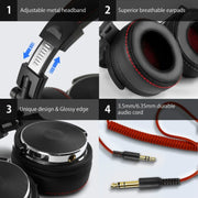 OneOdio Pro-50 Tri-band Balanced Head-mounted HIFI Wired Headset(Black)
