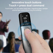 ASiNG A9 32GB Green Light Multifunctional PPT Touch Laser Page Turning Pen Wireless Presenter (Grey)