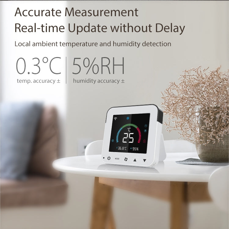 NEO NAS-RT01W WiFi Smart Color Screen Infrared Air Conditioner Controller Thermostat(White)