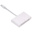 NK-1011 3 in 1 CF Card / TF Card / SD Card Reader For 8 Pin Devices - U Disk & Card Reader by PMC TechLife | Online Shopping South Africa | PMC TechLife