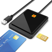 Rocketek CR317 USB 2.0 SIM  / ID / CAC Smart Card 2 in 1 Card Reader (Black)