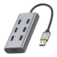 8108 7 Ports USB 3.0 to USB 3.0 HUB, Cable Length: 80cm - USB 3.0 HUB by PMC TechLife | Online Shopping South Africa | PMC TechLife