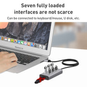 8108 7 Ports USB 3.0 to USB 3.0 HUB, Cable Length: 80cm