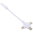 Dual 8 Pin+USB-C/Type-C Male to 3.5mm Female Digital Audio Adapter Cable - Earphone Adapter by PMC TechLife | Online Shopping South Africa | PMC TechLife