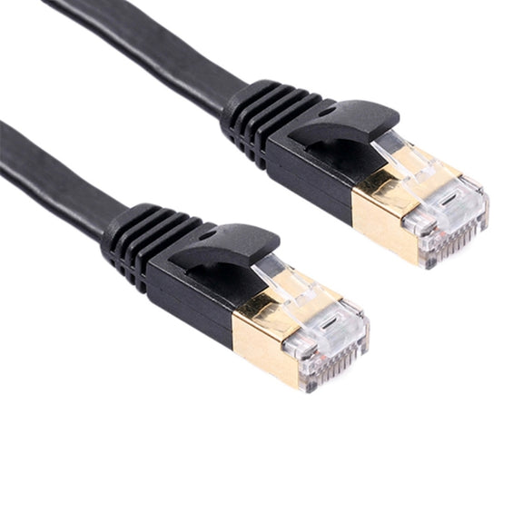 REXLIS 1.5m CAT7 10 Gigabit Retractable Flat Ethernet RJ45 Network LAN Cable(Black)