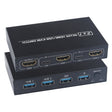 AM-KVM201CL 2x1 4Kx2K HDMI / USB / KVM Switch - Switch by PMC TechLife | Online Shopping South Africa | PMC TechLife | Buy Now Pay Later Mobicred