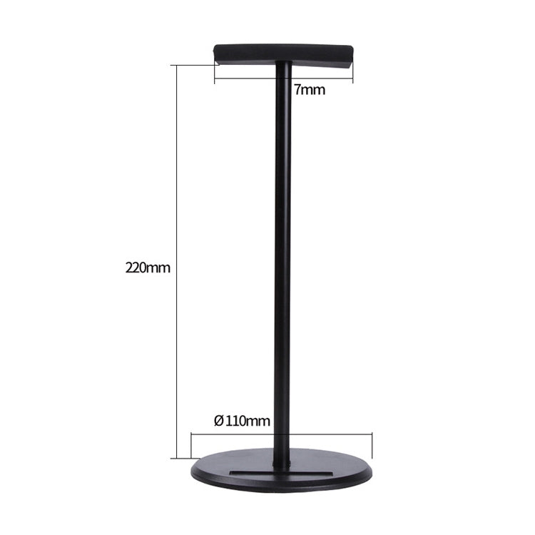X1 Universal Detachable Aluminum Alloy Headphone Stand Display Hanger (Black)