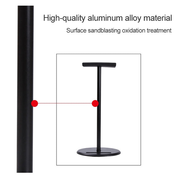 X1 Universal Detachable Aluminum Alloy Headphone Stand Display Hanger (White)