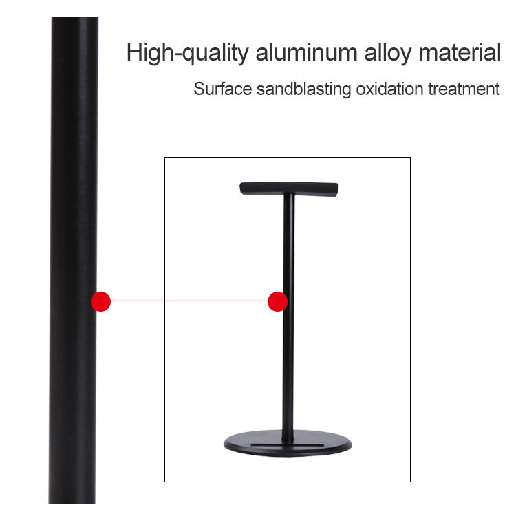 X1 Universal Detachable Aluminum Alloy Headphone Stand Display Hanger (White)