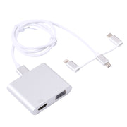 7585D 3 in 1 Digital HDTV Docking Adapter Supports HDMI VGA AUX and Charging
