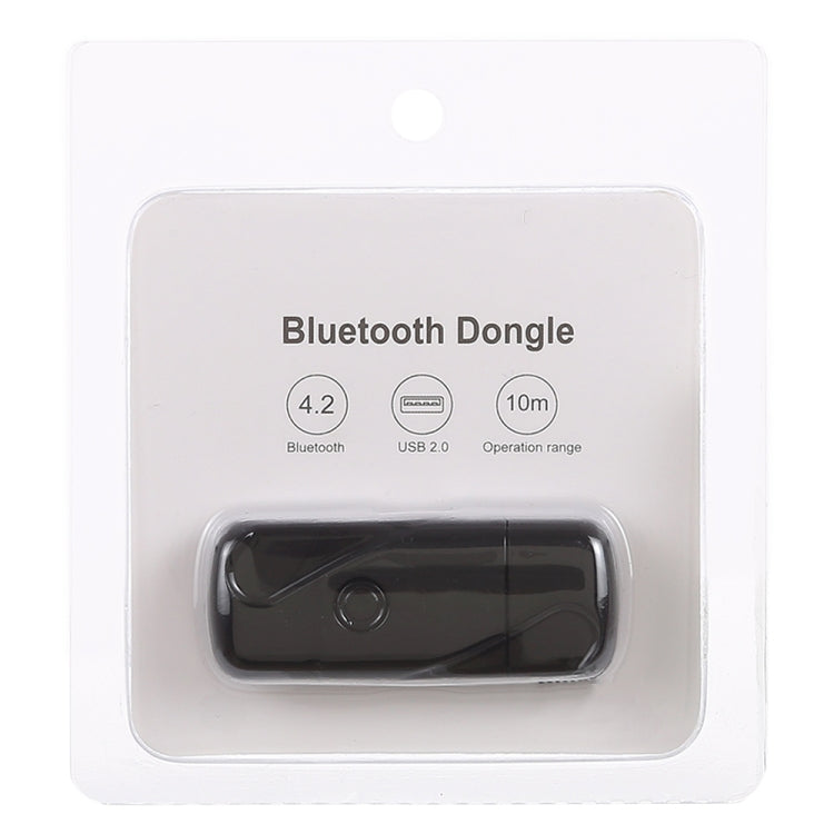 USB 2.0 Bluetooth V4.2 Audio Receiver Adapter for Windows XP / Vista / 7 / 8 / 10, Mac OS(Black)