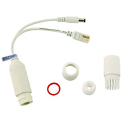 ESCAM POE S2 Data Exchange Cable POE Splitter Connect to POE switch for IP Cameras, Transmission Distance: 30m(White)