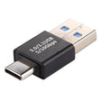 Type-C / USB-C Male to USB 3.0 Male Aluminium Alloy Adapter (Black) - Cable & Adapters by PMC TechLife | Online Shopping South Africa | PMC TechLife